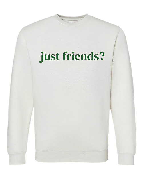 Just friends? embroidered sweatshirt